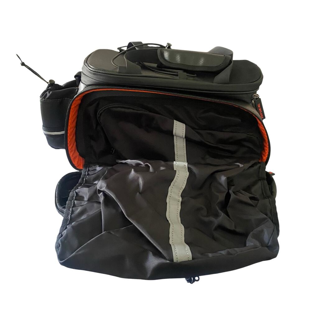 Hard Shell Waterproof Bike Bag for Rear Rack Reflector Rain Cover Shoulder Strap - Picture 5 of 16